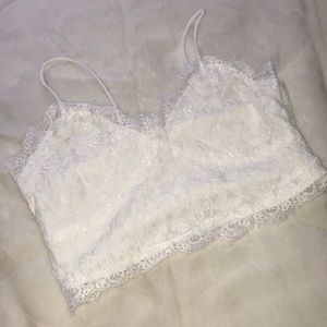 lace white tank